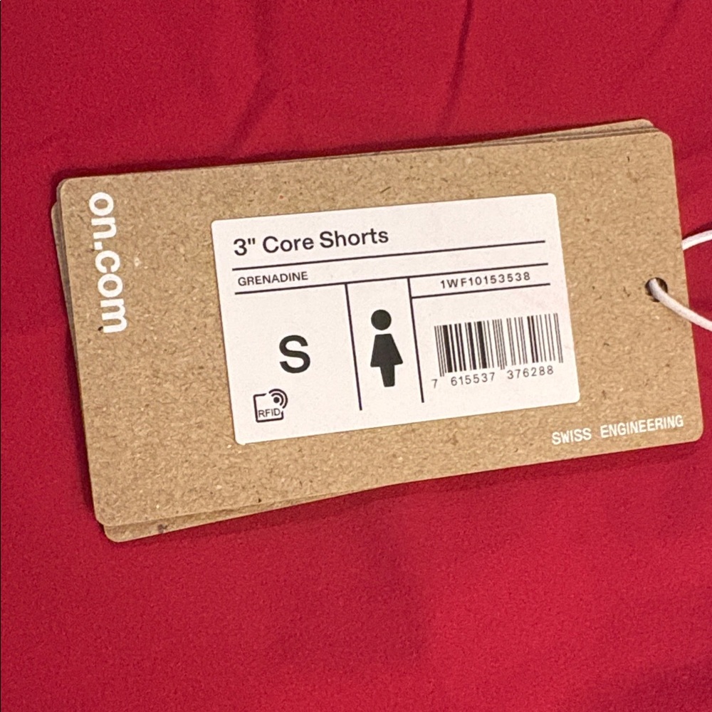 NWT [On Running] 3" Core Drawstring Athletic Shorts in Grenadine Women’s S - Picture 11 of 12